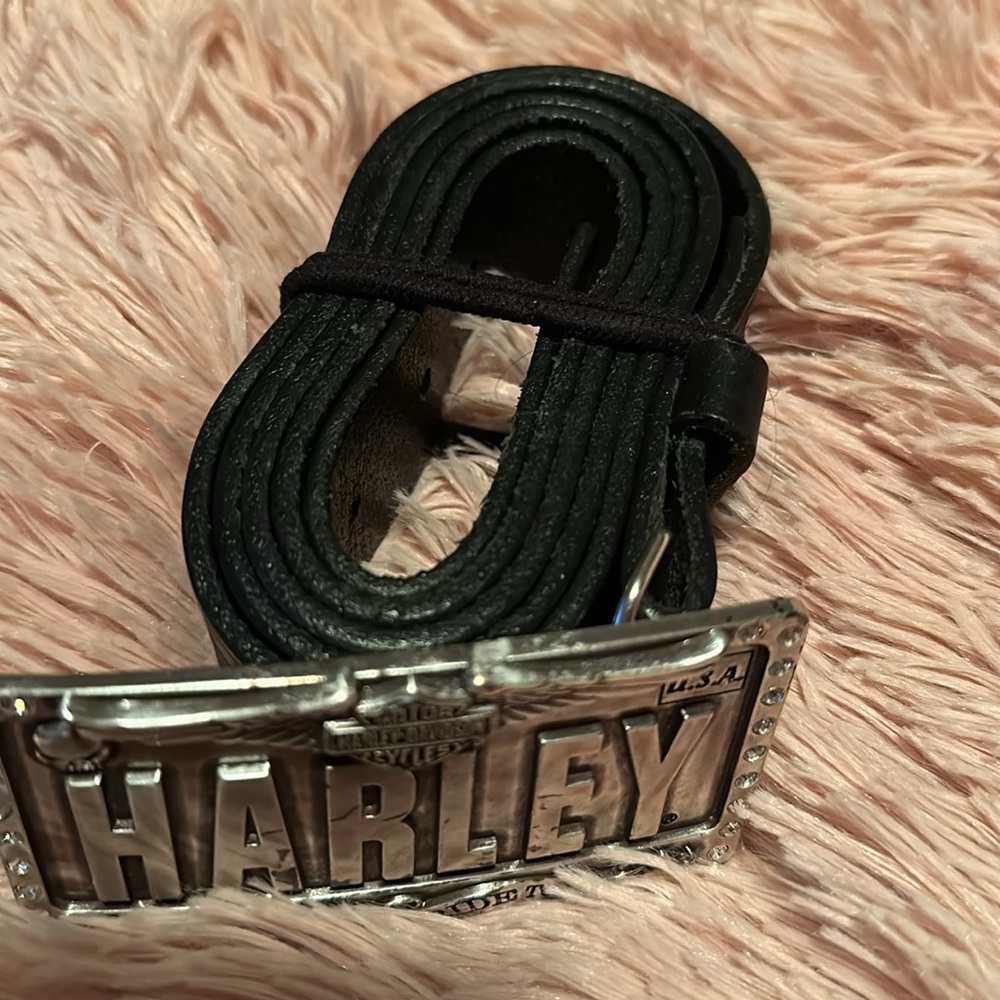 Women’s Harley Davidson Buckle belt skull design